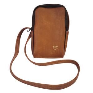 Kodak Ektra Vintage Crossbody Camera Shoulder Carry Bag Tote Leather Brown